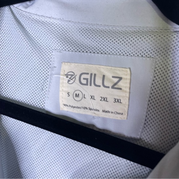 Gillz Short Sleeve Polo Button Up Fishing Shirt Mens Medium - Picture 4 of 6